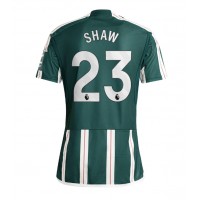 Manchester United Luke Shaw #23 Vonkajší futbalový dres 2023-24 Krátky Rukáv